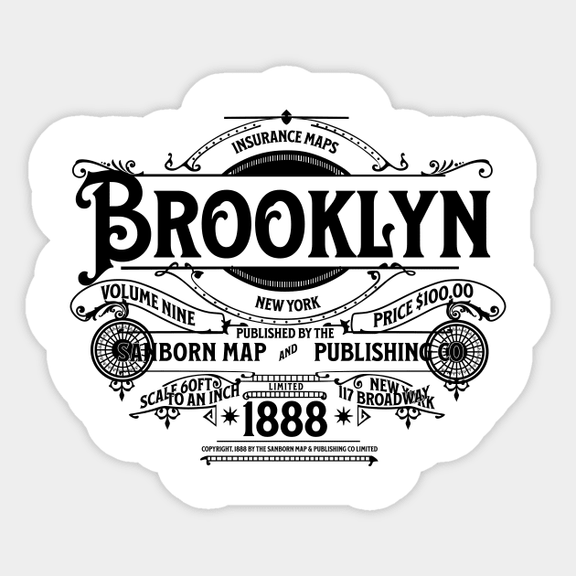 Vintage Sanborn Map Co. Publishing Design Sticker by Designed By Marty
